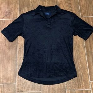Eton Dark Blue Terry Polo Shirt